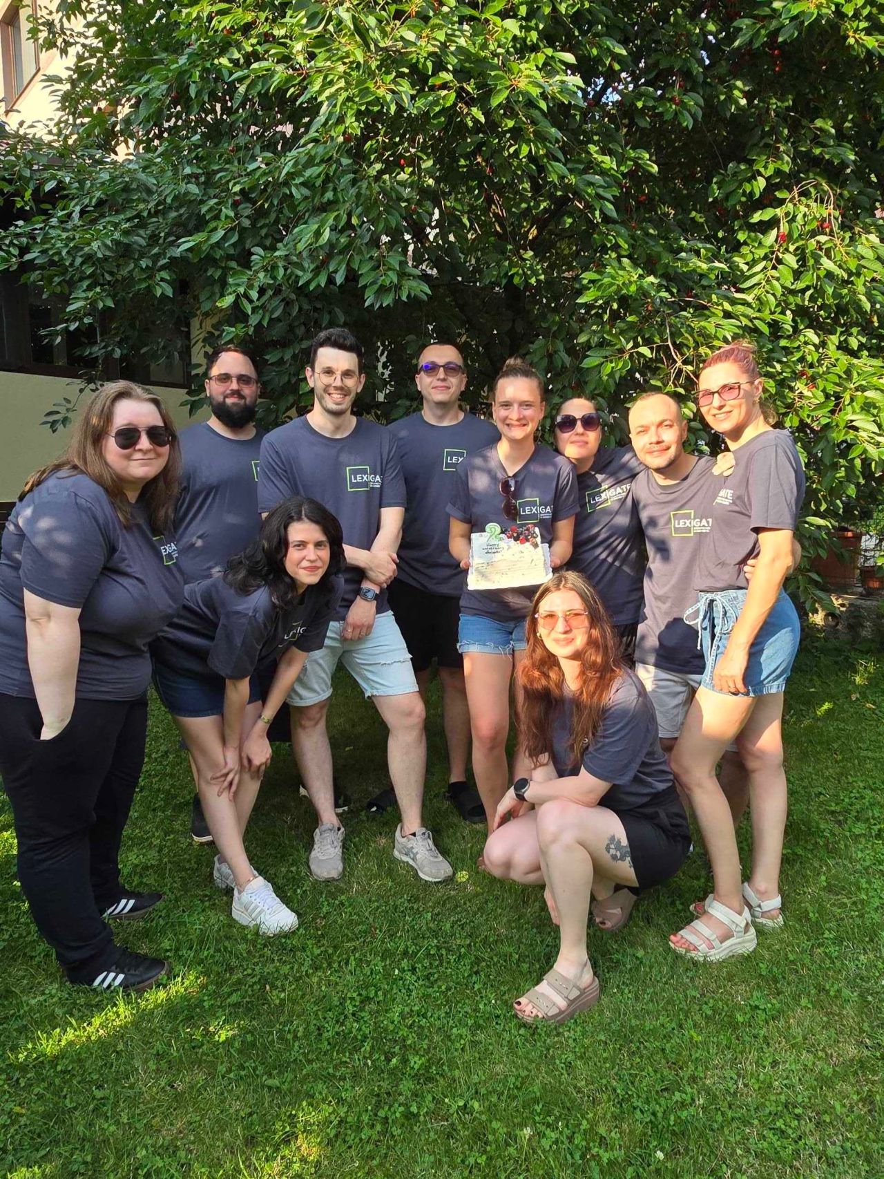 The Lexigate team celebrating the company's second anniversary